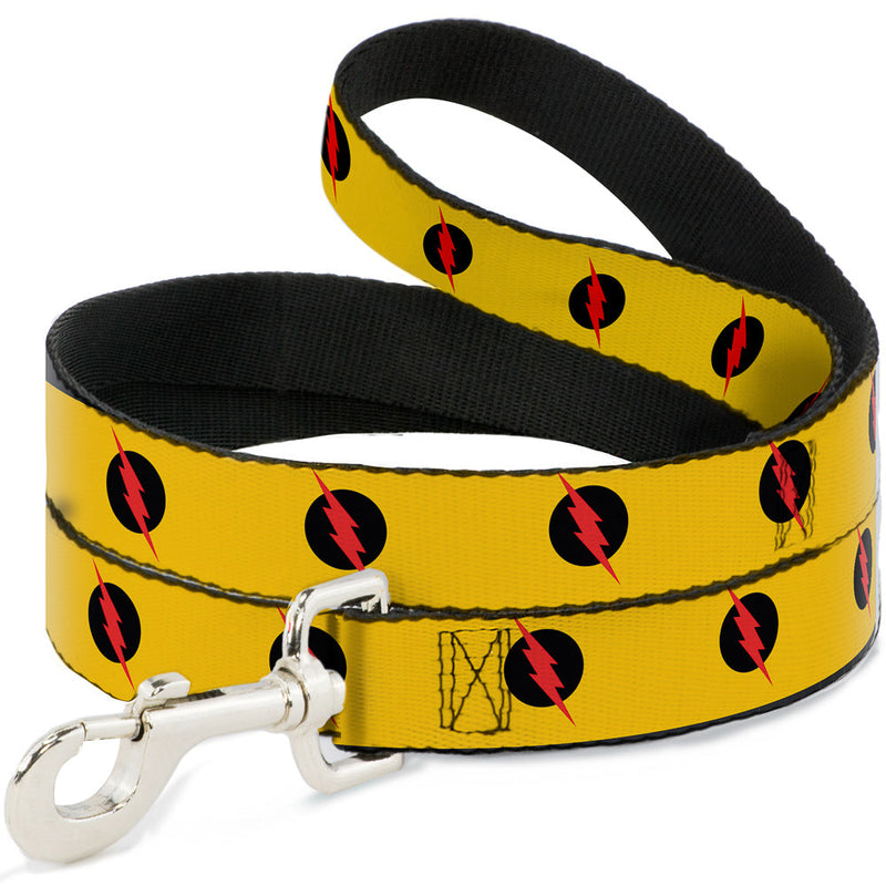 Dog Leash - Reverse Flash Logo Golden Yellow/Black/Red 