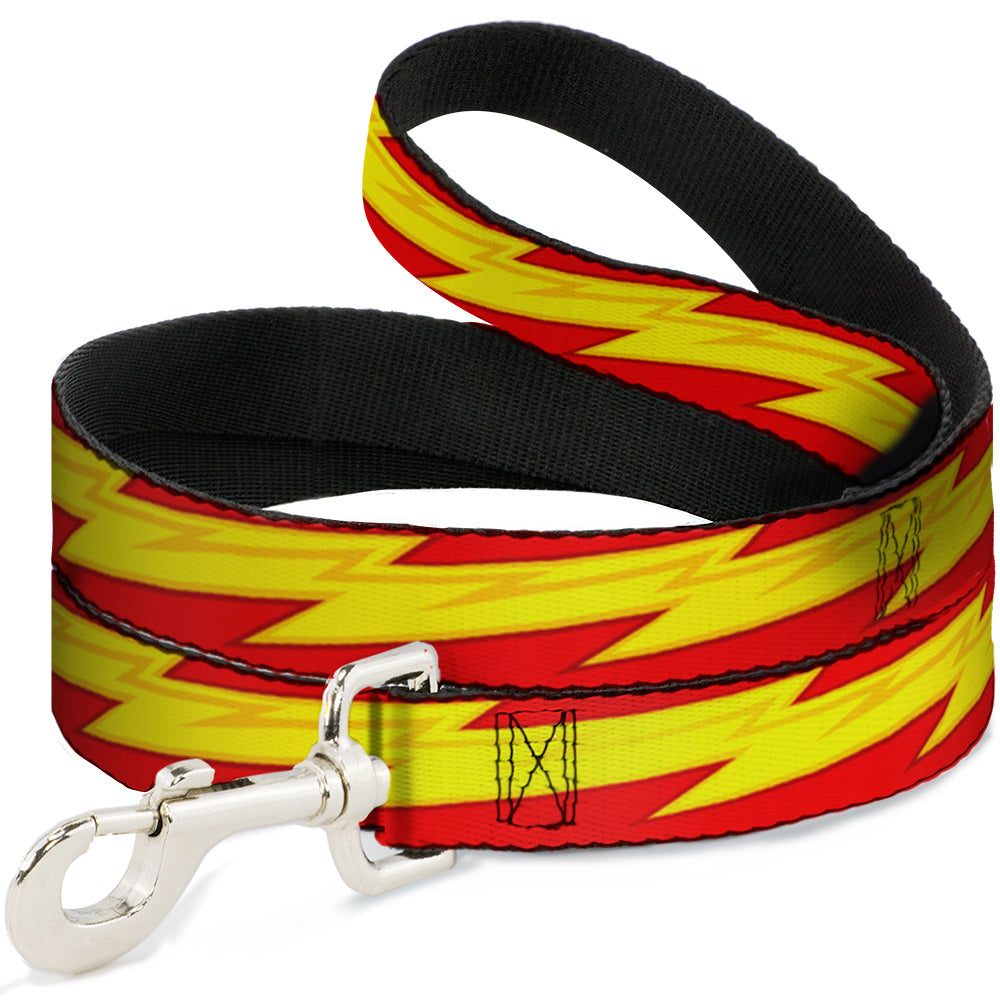 Dog Leash - The Flash Bolt Stripe Reds/Yellows - HT Animal Supply