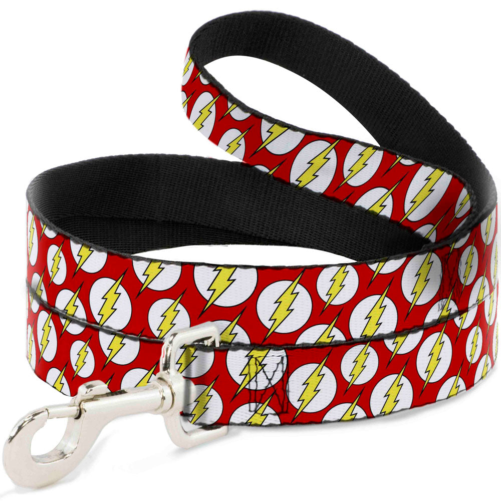 Dog Leash - Flash Logo Scattered Red/White/Yellow 