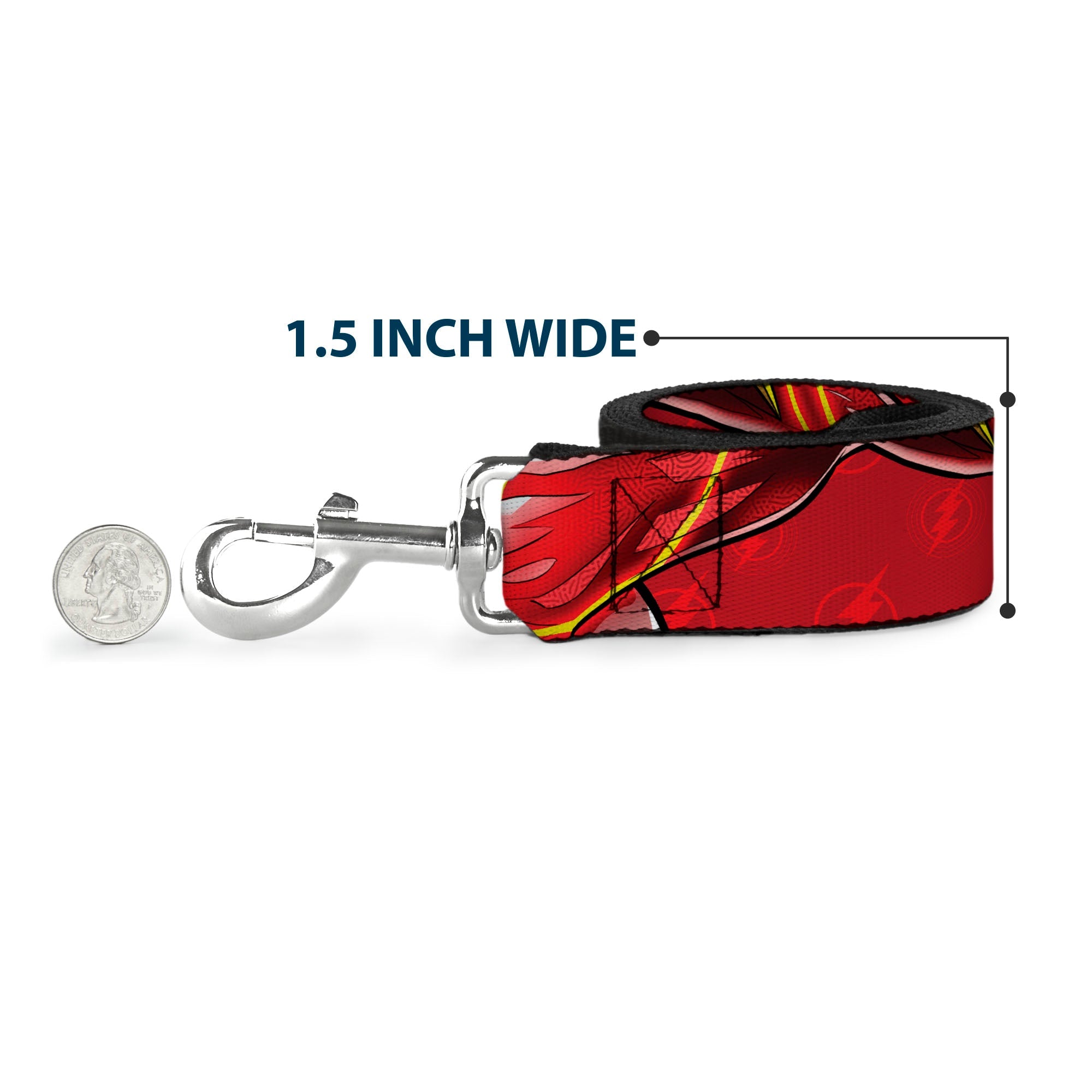 Dog Leash - The Flash 2023 2-Poses Close-Up Reds - HT Animal Supply
