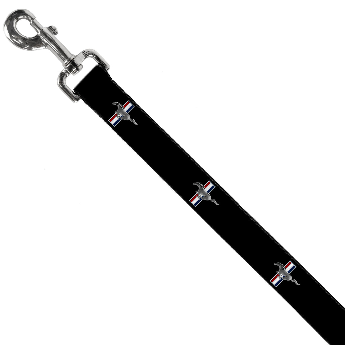 Dog Leash - Ford Mustang w/Bars Logo REPEAT - HT Animal Supply