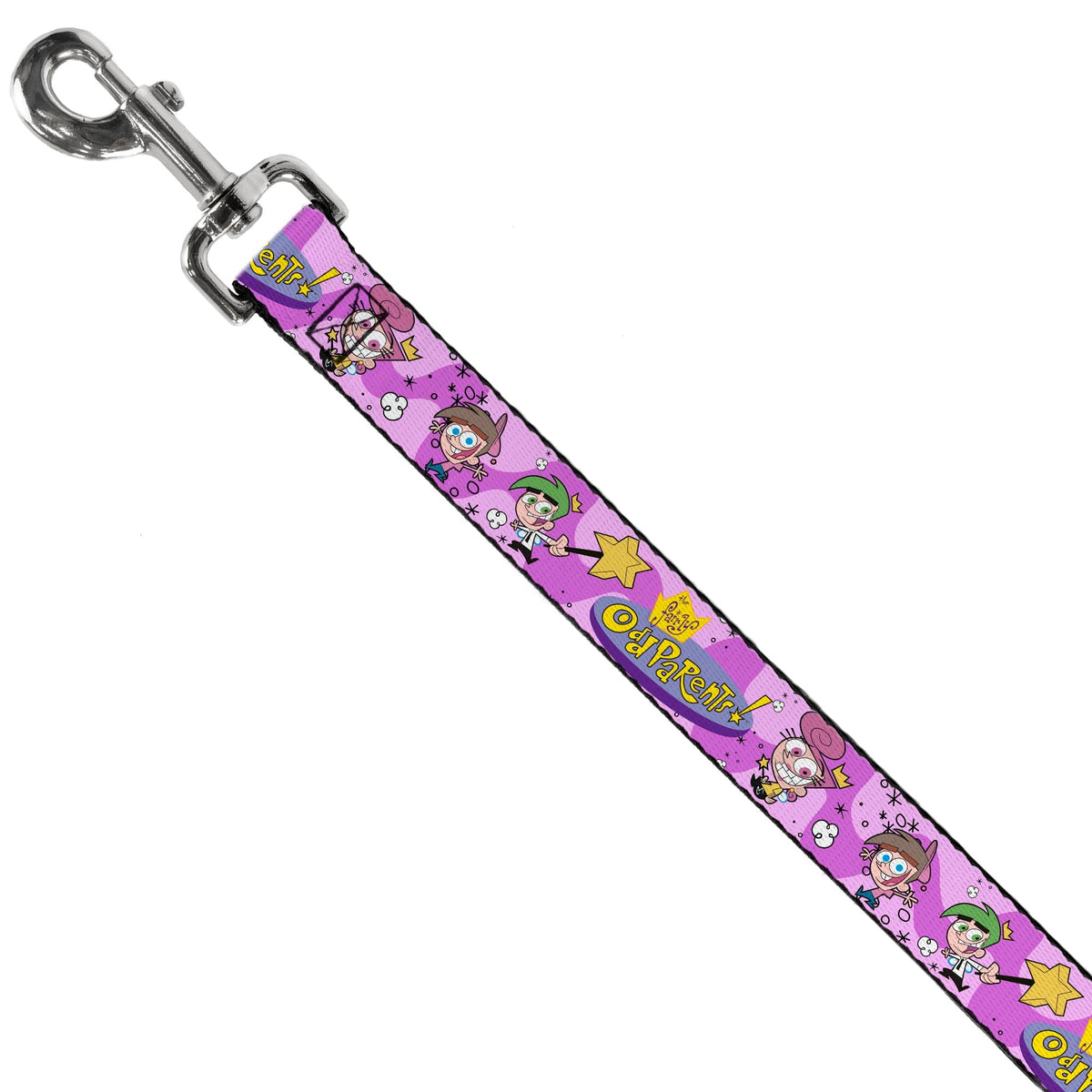 Dog Leash - THE FAIRLY ODDPARENTS Timmy with Cosmo and Wanda Group Pose Pinks 