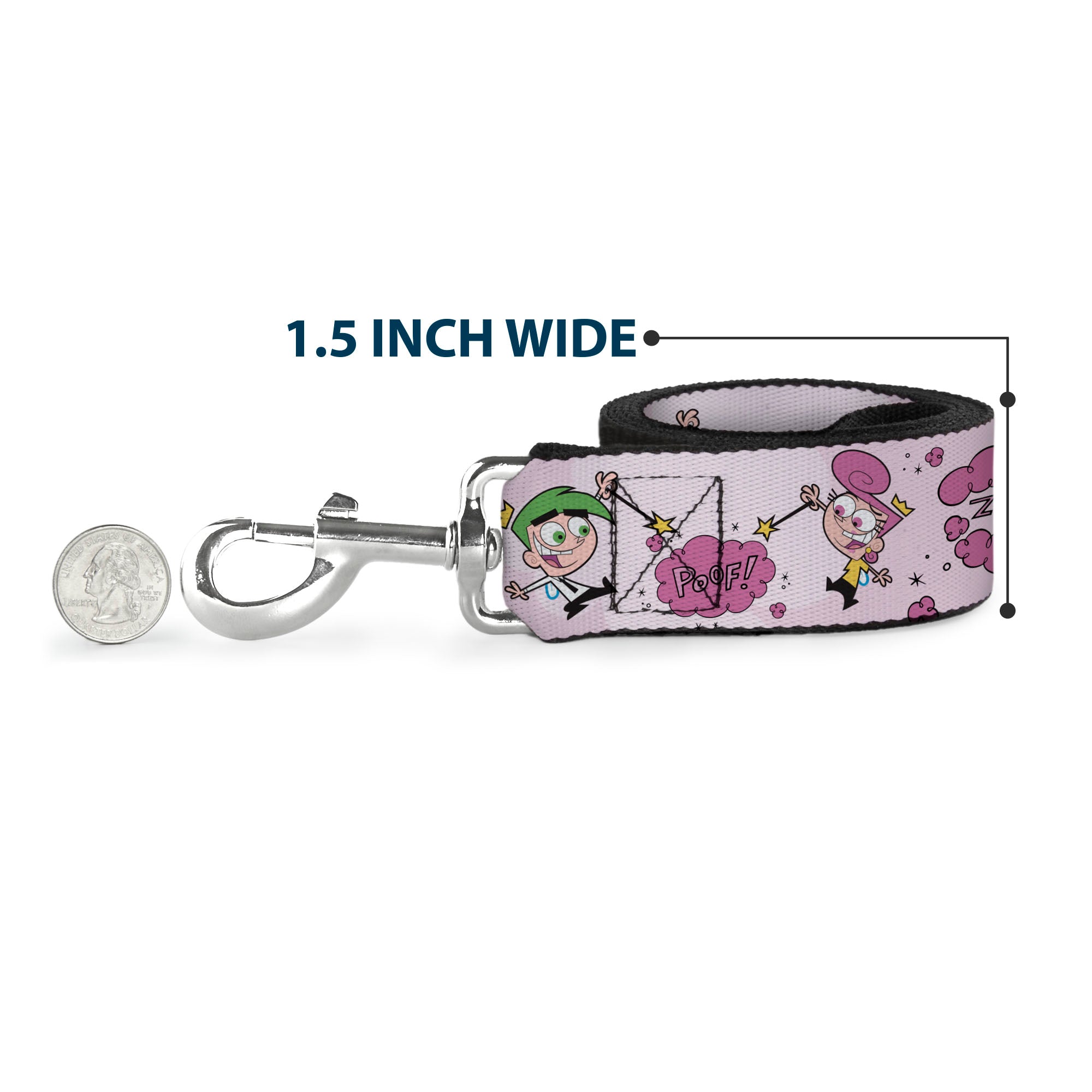 Dog Leash - The Fairly OddParents Cosmo and Wanda Wish Poses Pink