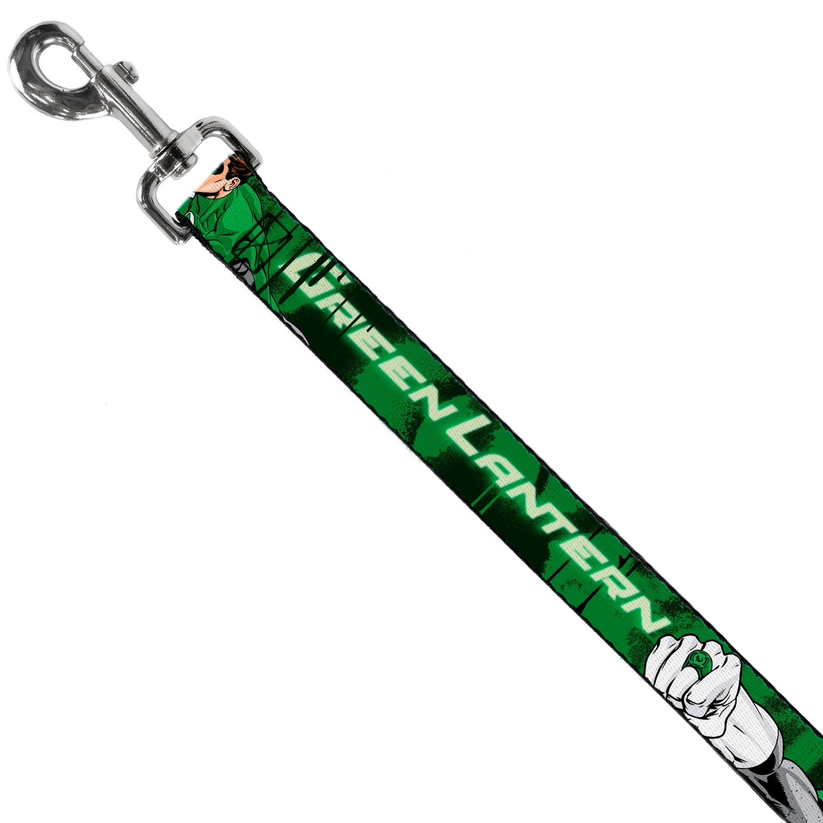 Dog Leash - Green Lantern Green Glow w/Text 