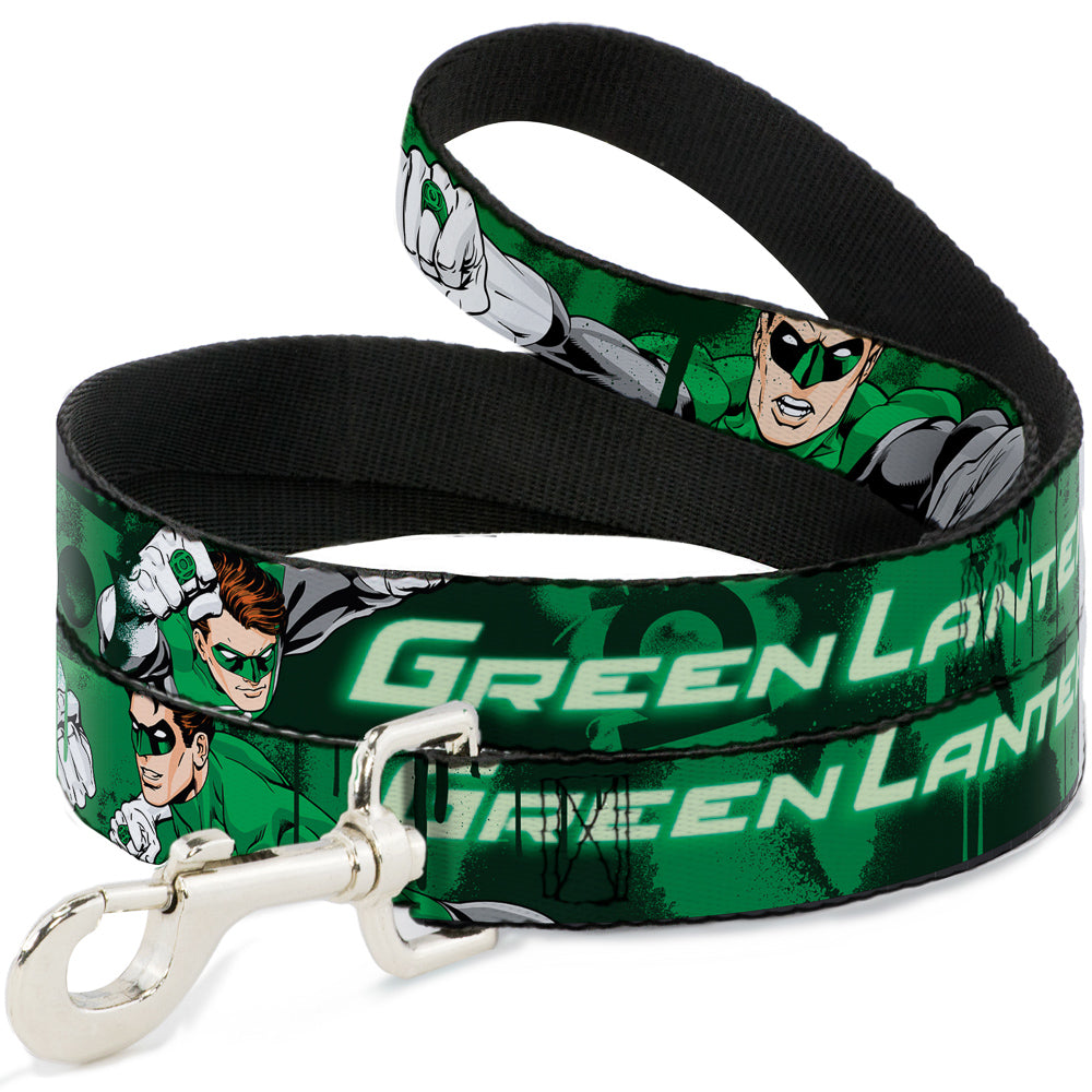 Dog Leash - Green Lantern Green Glow w/Text 