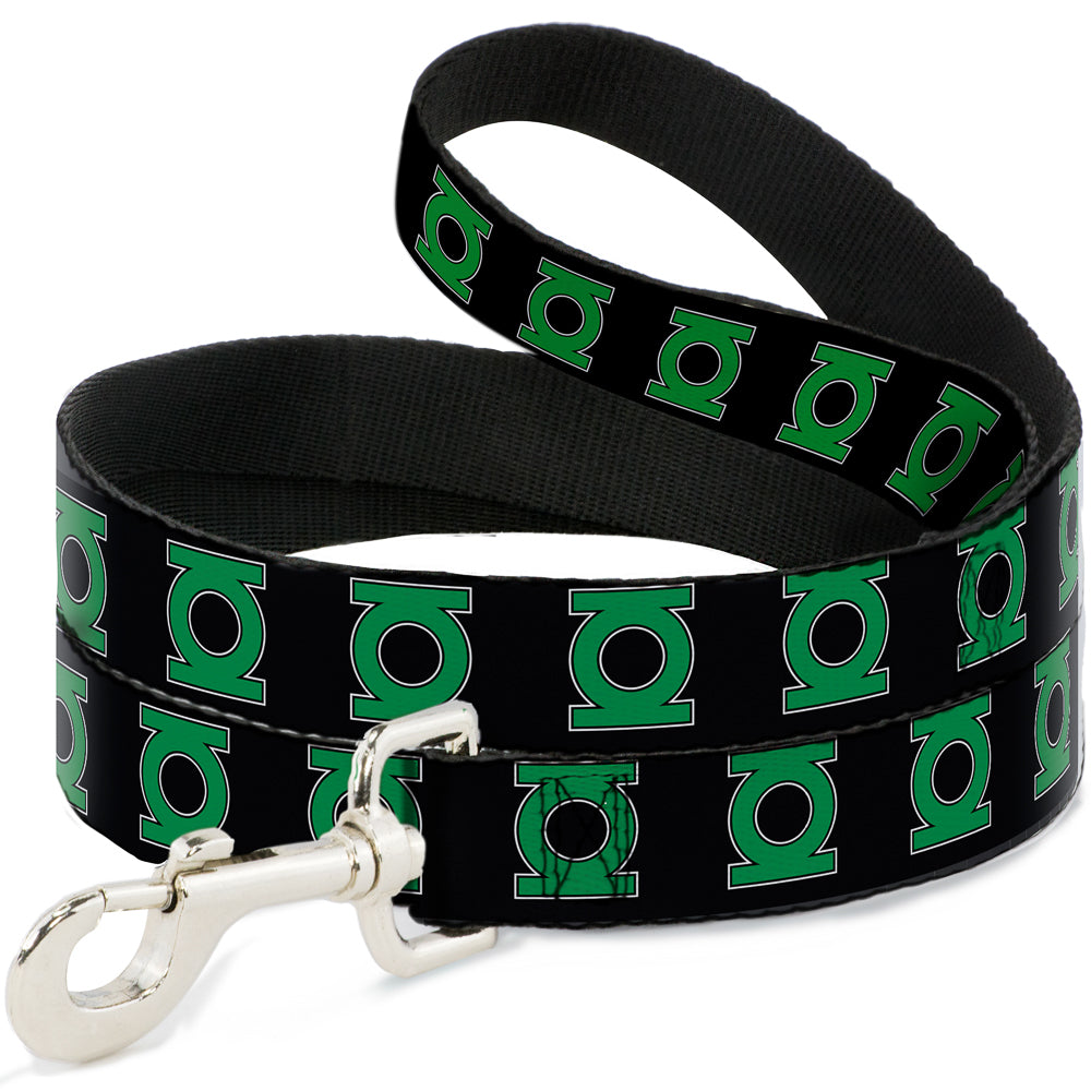 Dog Leash - Green Lantern Logo Black/Green 
