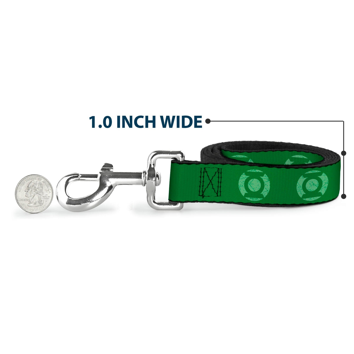 Dog Leash - Green Lantern Logo Weathered Greens 