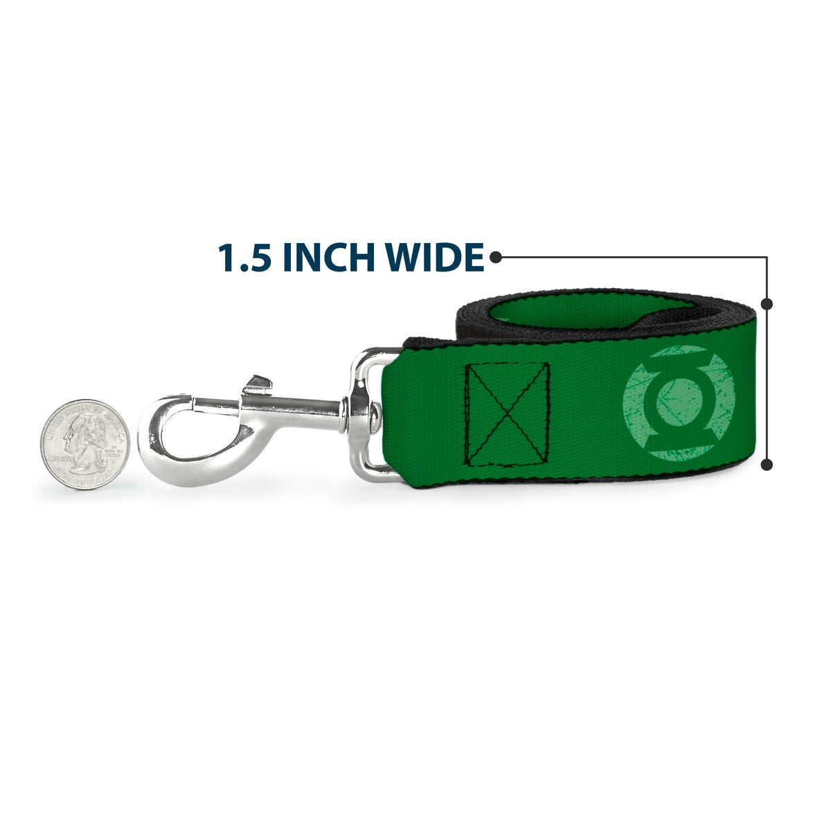 Dog Leash - Green Lantern Logo Weathered Greens 