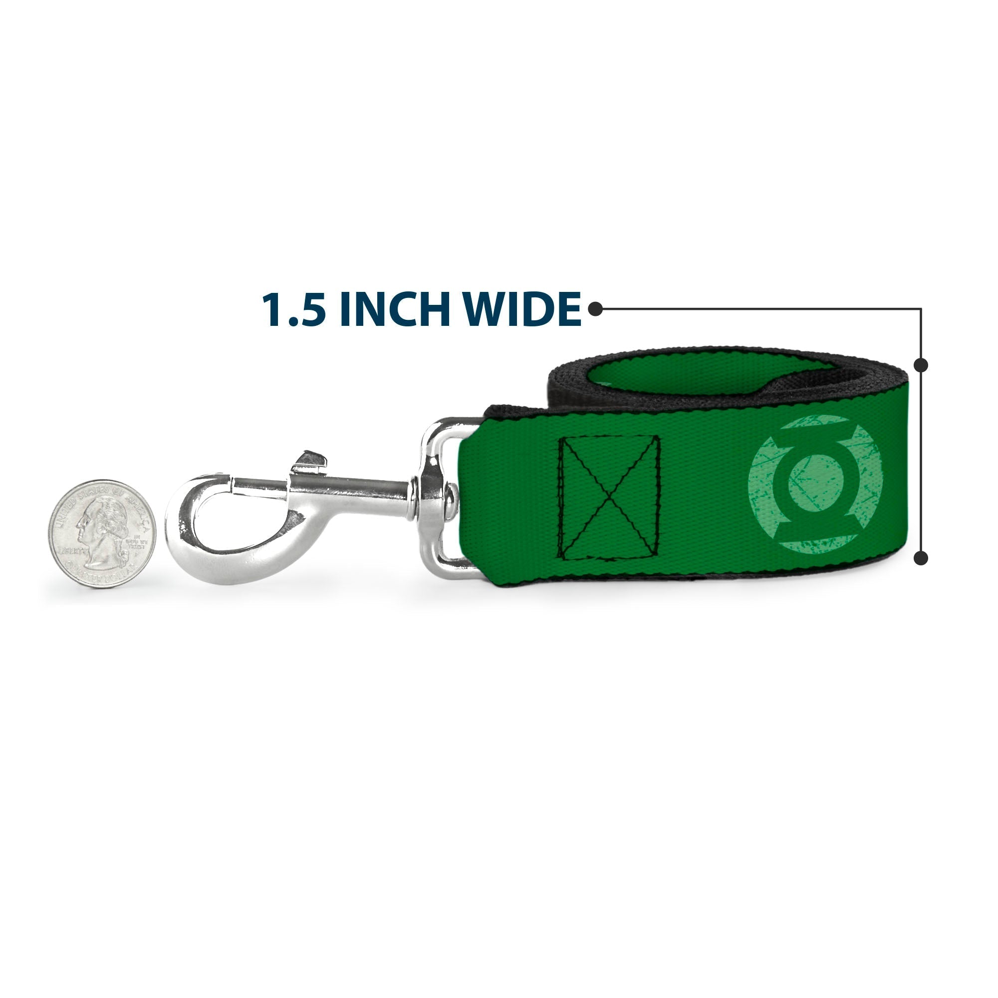 Dog Leash - Green Lantern Logo Weathered Greens 