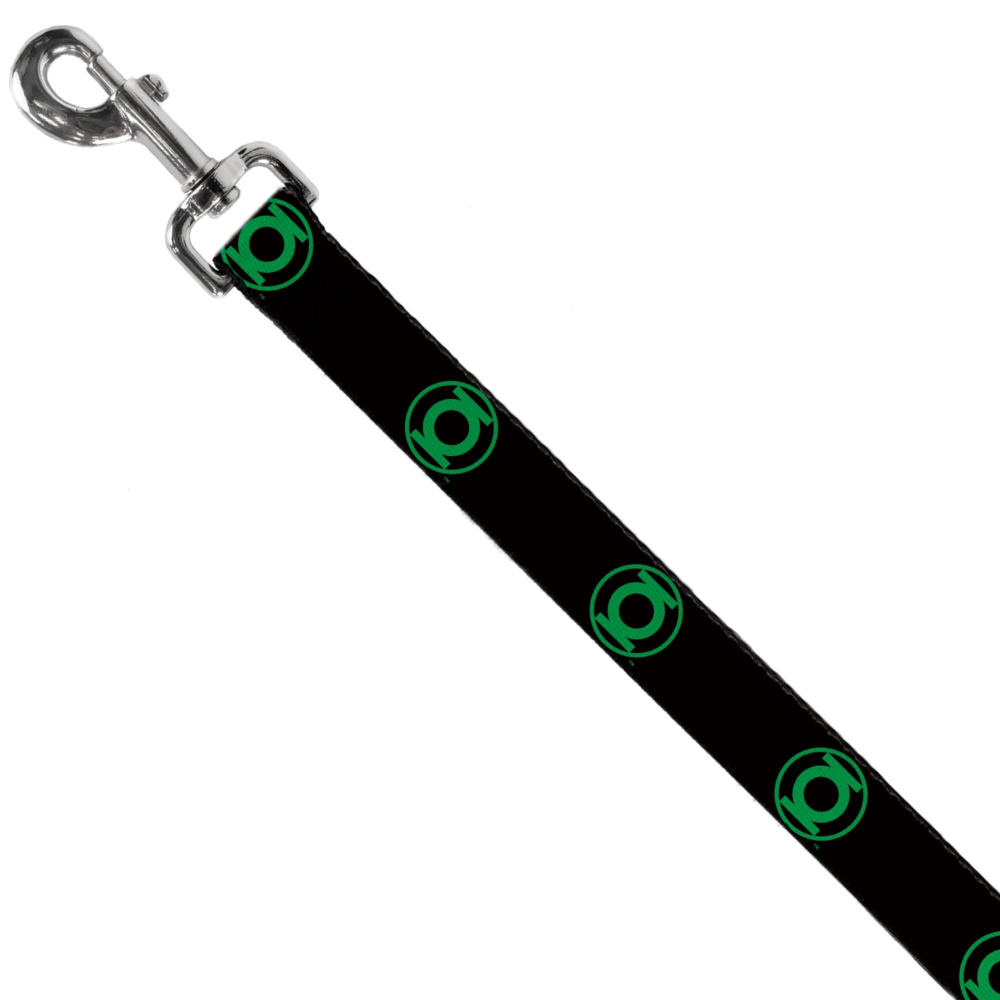Dog Leash - DC League of Super-Pets Green Lantern Logo Black/Green - HT Animal Supply