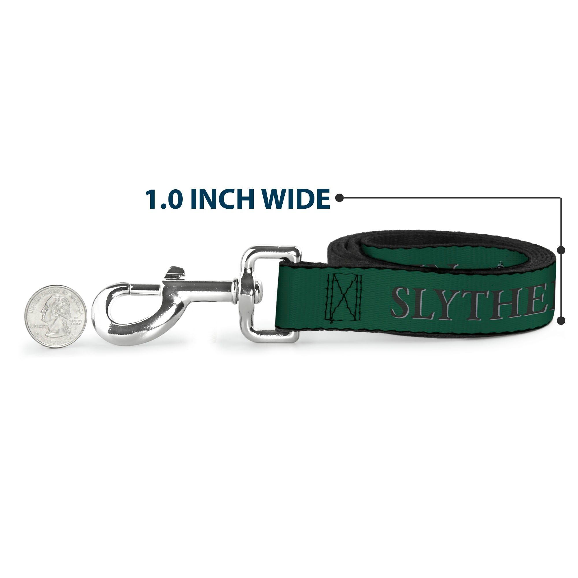 Dog Leash - Harry Potter SLYTHERIN & Crest Green/Black