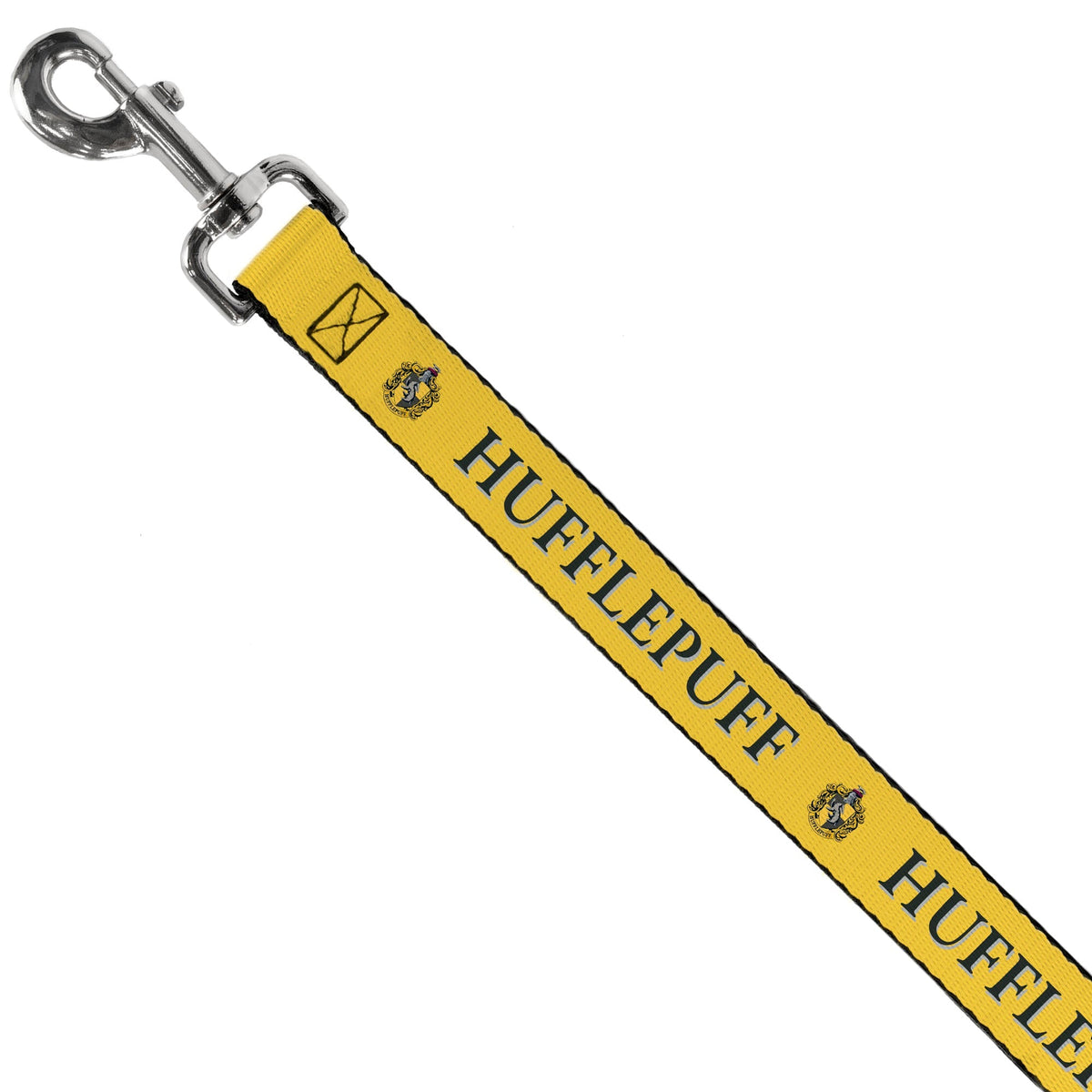 Dog Leash - Harry Potter HUFFLEPUFF & Crest Yellow/Black 