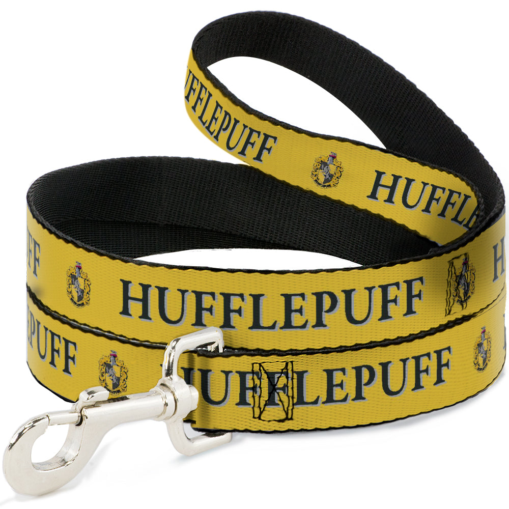 Dog Leash - Harry Potter HUFFLEPUFF & Crest Yellow/Black 