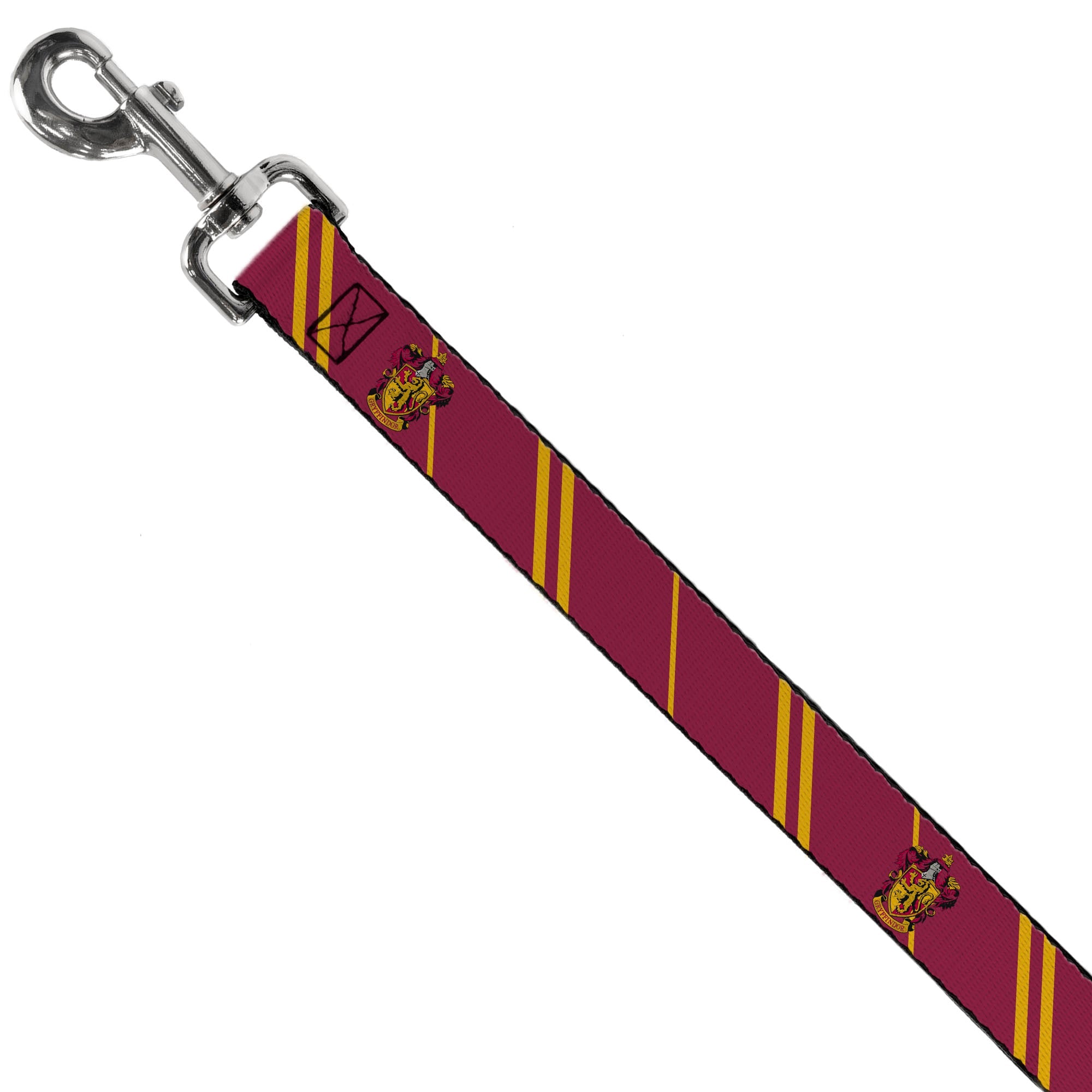 Dog Leash - GRYFFINDOR Crest/Stripe Burgundy/Gold