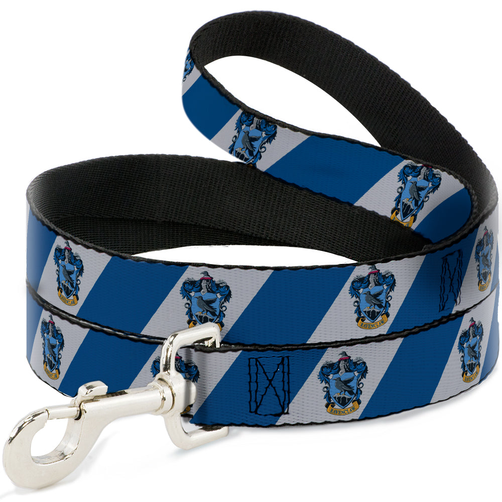 Dog Leash - RAVENCLAW Crest Diagonal Stripe Gray/Blue