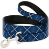 Dog Leash - Harry Potter Ravenclaw Crest Plaid Blues/Gray