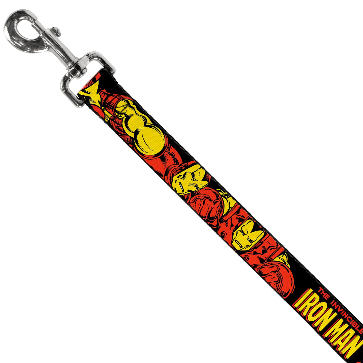 Dog Leash - THE INVINCIBLE IRON MAN Action Poses Black/Red/Yellow 