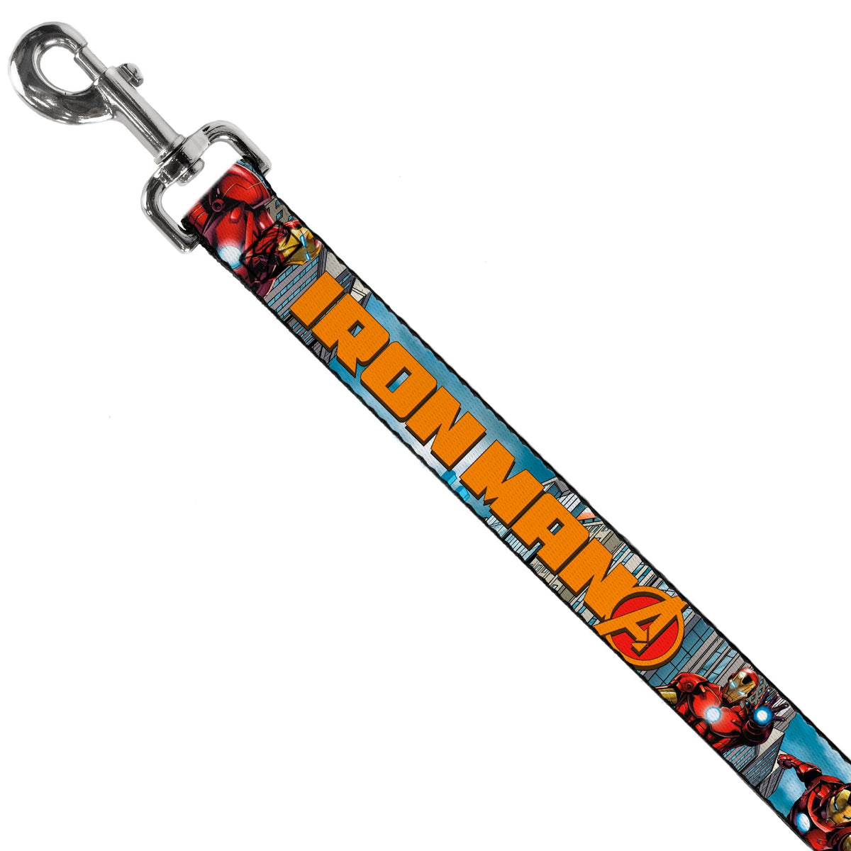 Dog Leash - IRON MAN w/Avengers Logo Cityscape 