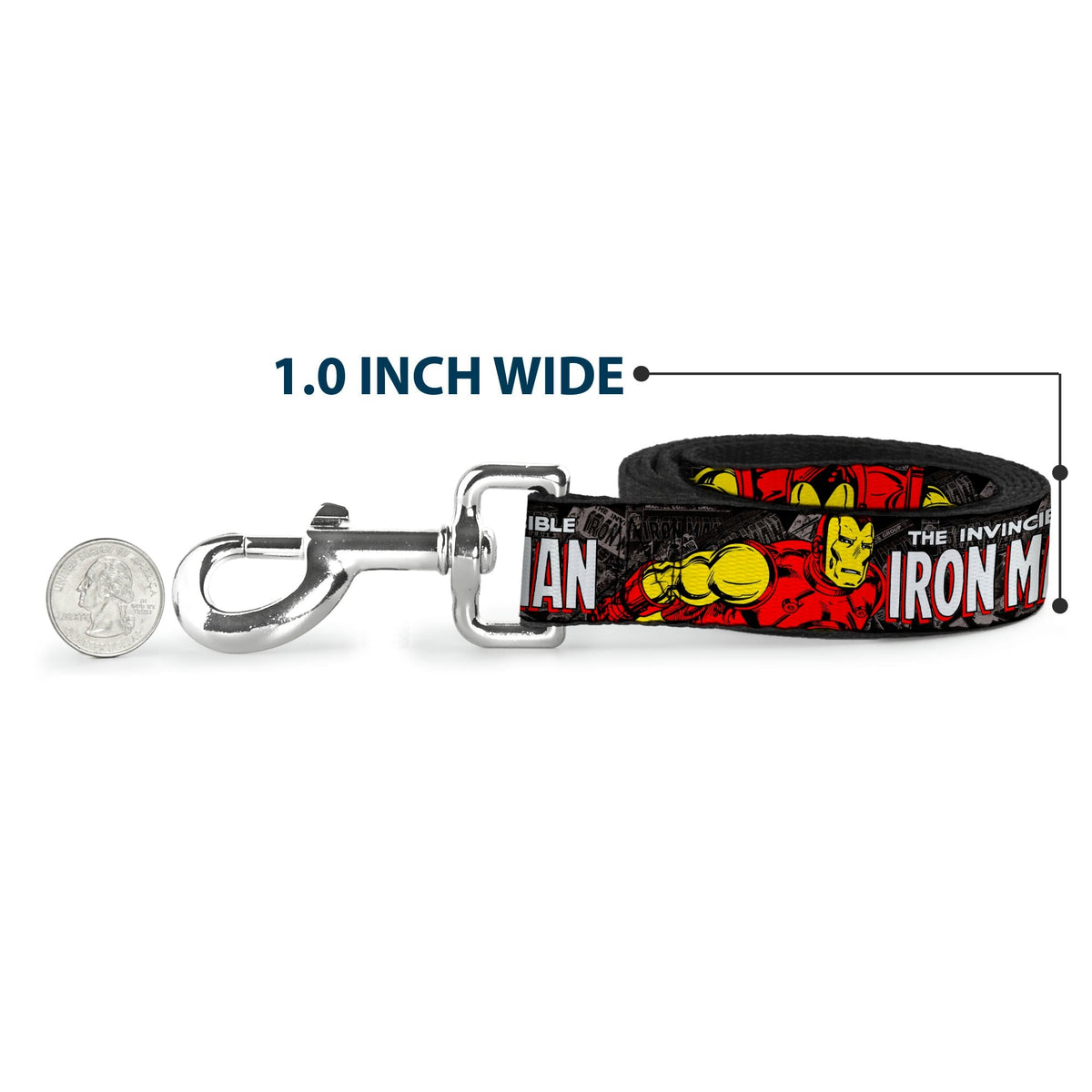 Dog Leash - THE INVINCIBLE IRON MAN Stacked Comic Books/Action Poses 