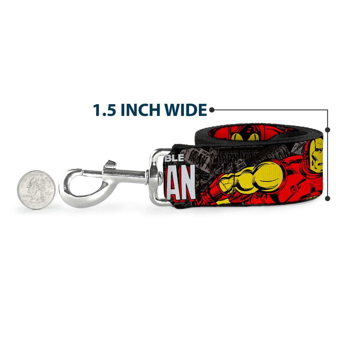 Dog Leash - THE INVINCIBLE IRON MAN Stacked Comic Books/Action Poses 