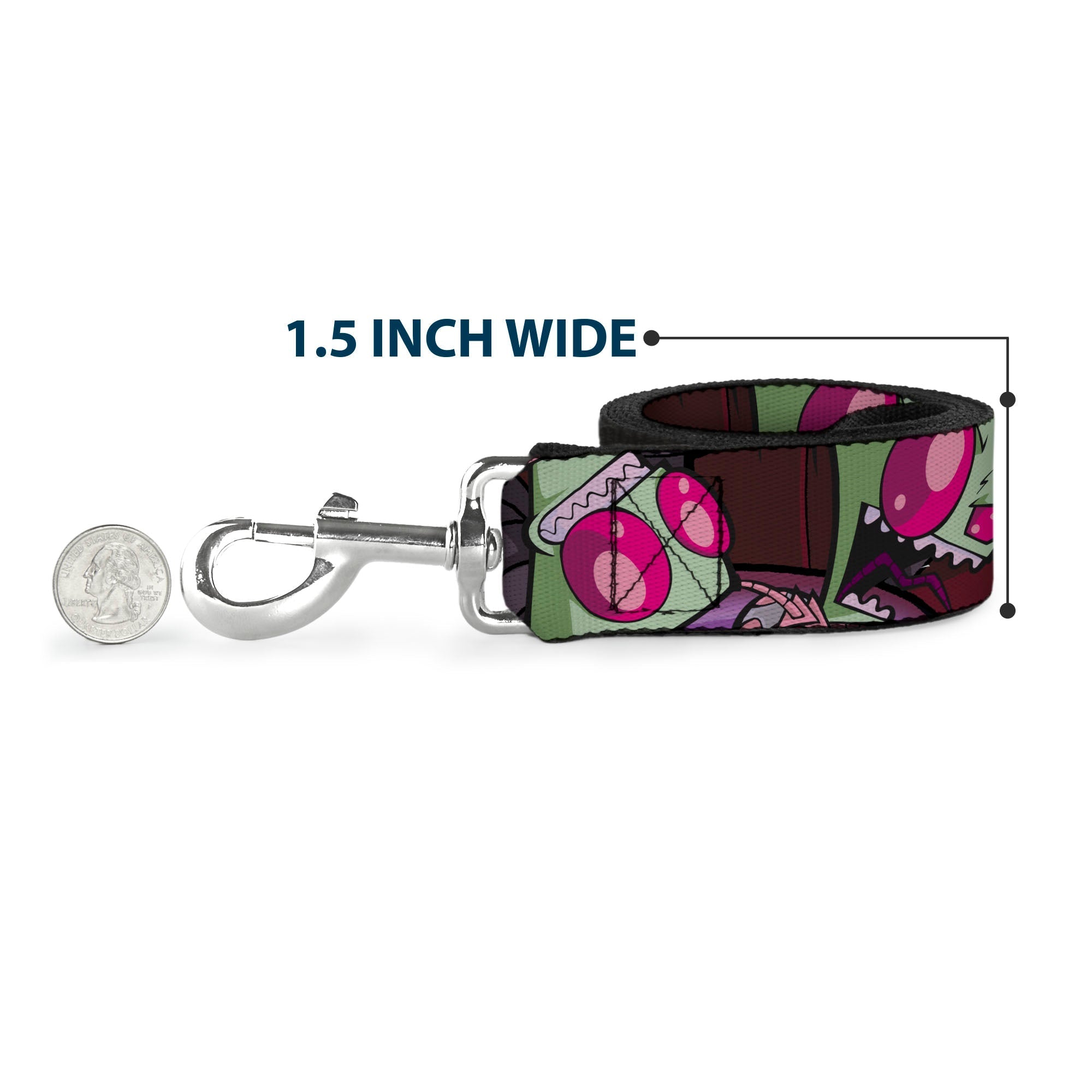 Dog Leash - Invader Zim Close-Up Poses Reds