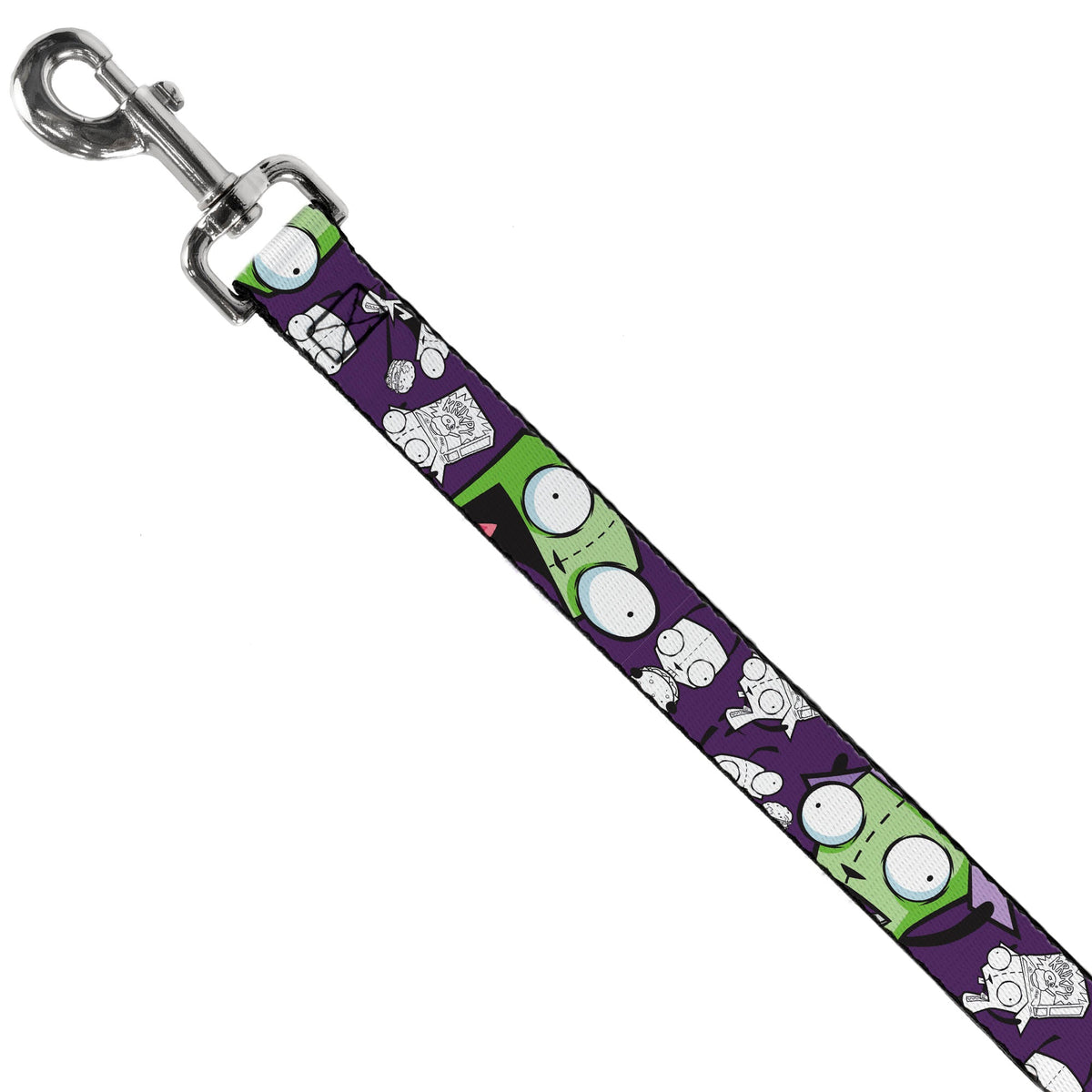 Dog Leash - Invader Zim GIR Poses and Sketch Purple 