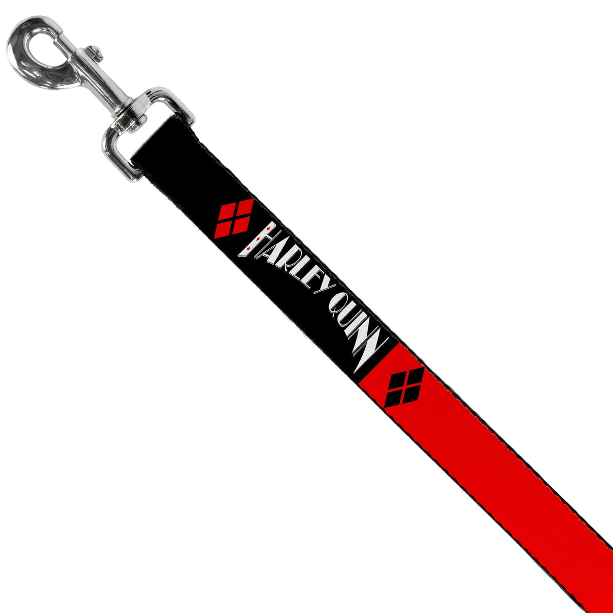 Dog Leash - HARLEY QUINN/Diamonds Black/Red/White 