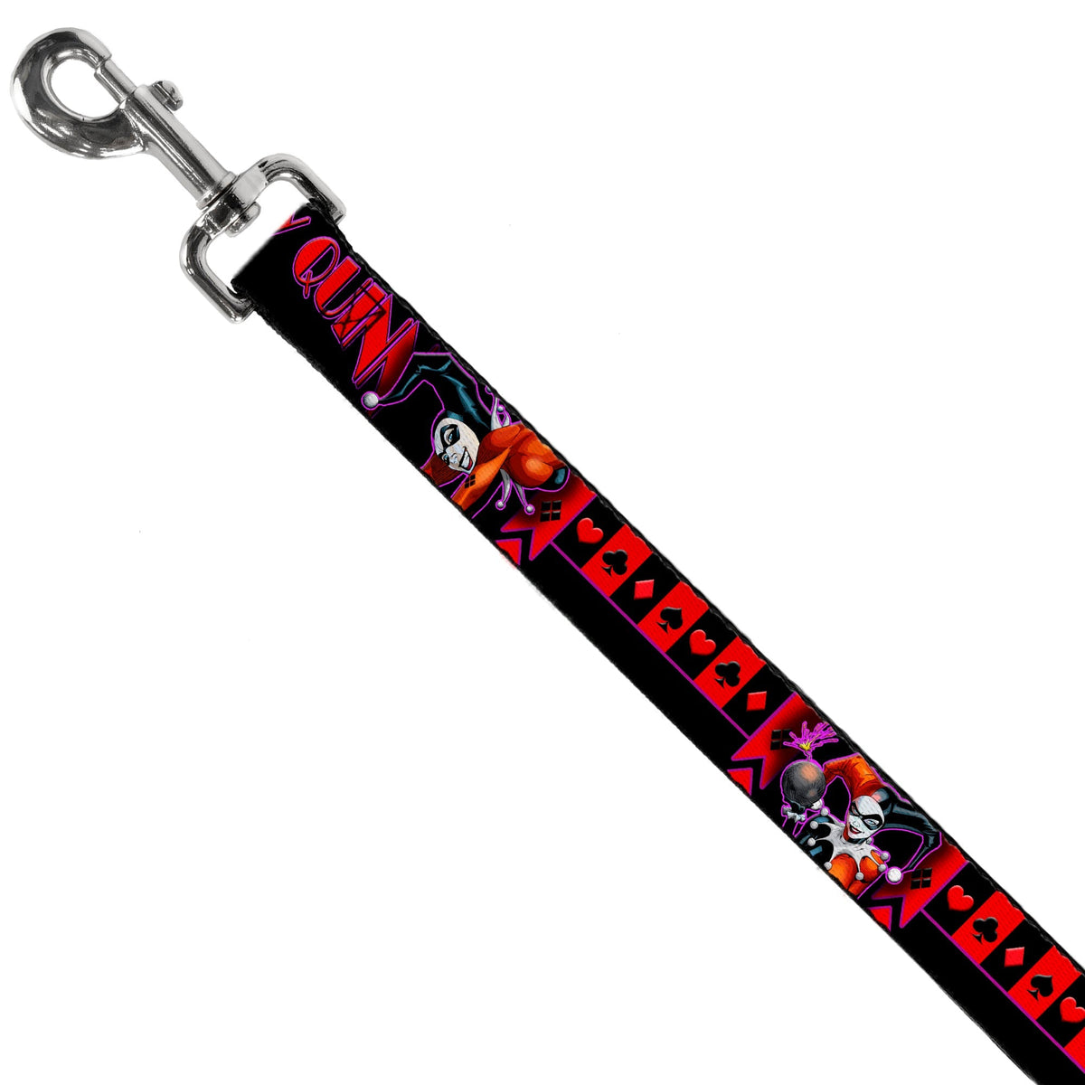 Dog Leash - HARLEY QUINN Bomb Poses/Suits Black/Purple/Red 