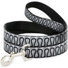Buckle-Down DC Harley Quinns Collar Ruffle White/Black Dog Leash