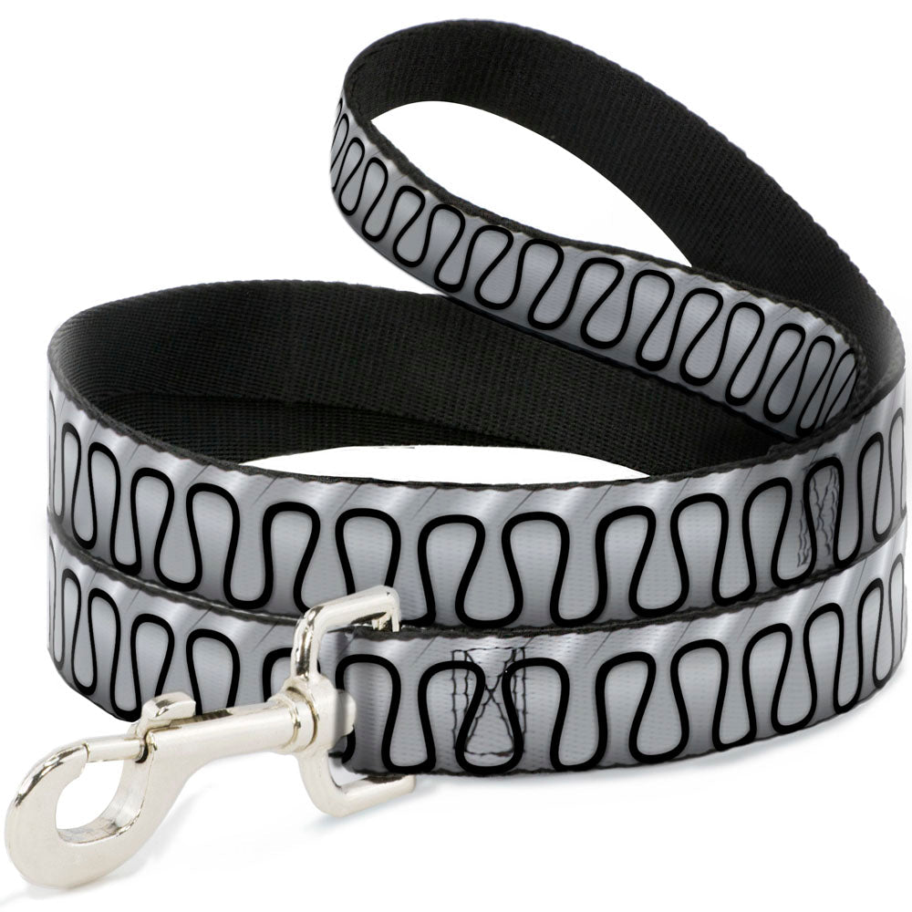 Dog Leash - Harley Quinns Collar Ruffle White/Black 