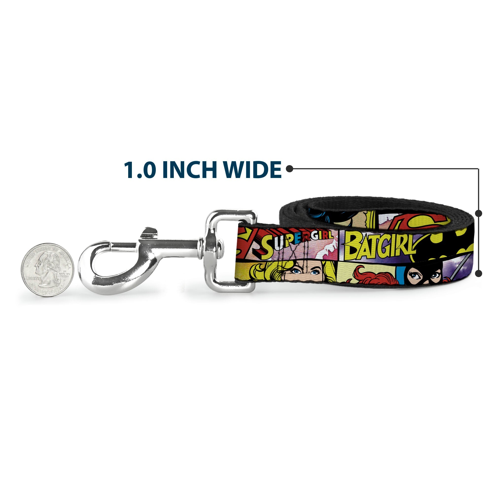 Dog Leash - Superheroines Wonder Woman/Supergirl/Batgirl