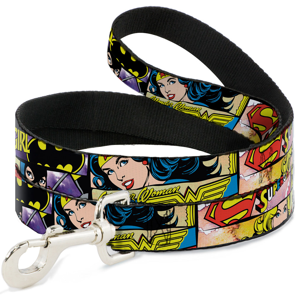 Dog Leash - Superheroines Wonder Woman/Supergirl/Batgirl 