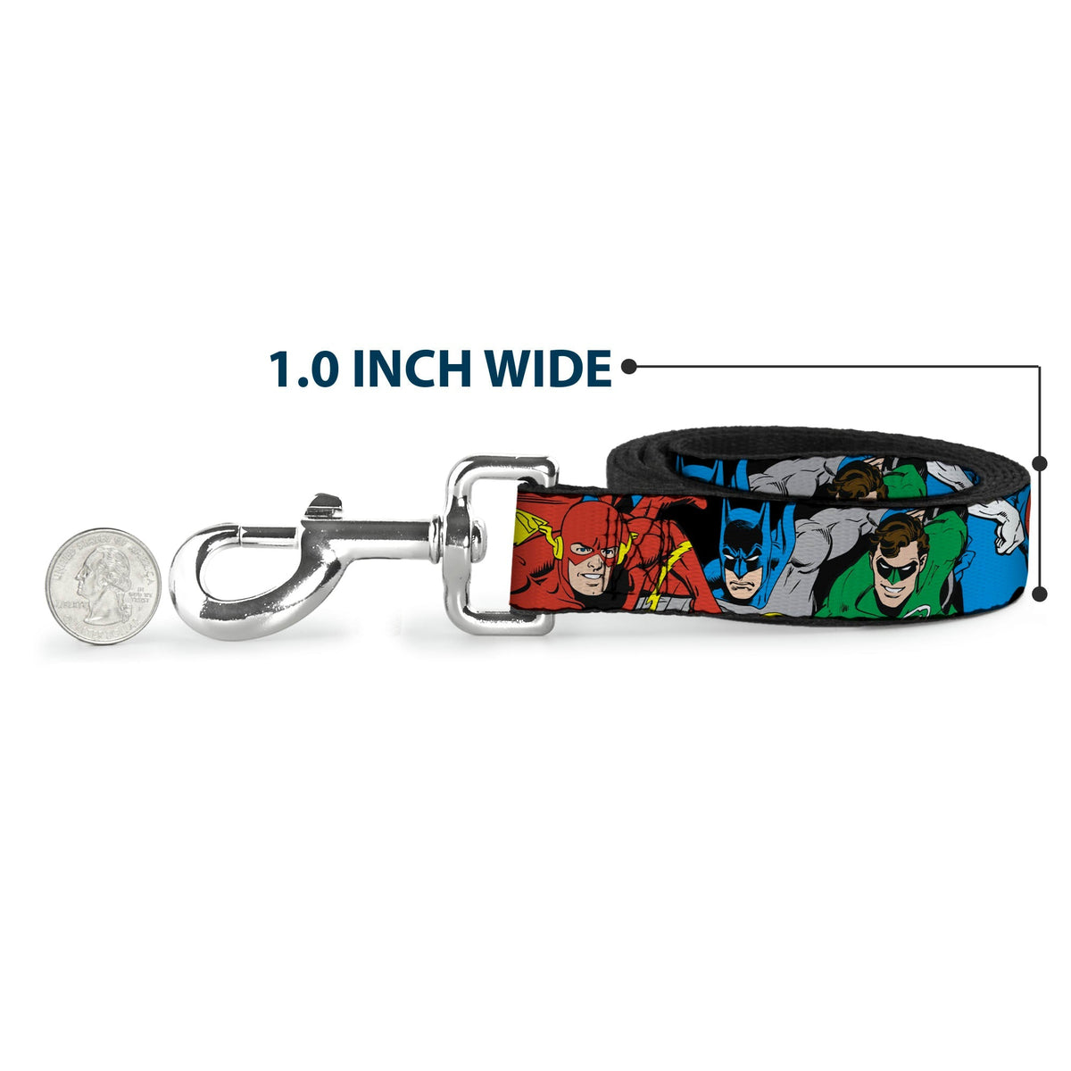 Dog Leash - Justice League Superheroes CLOSE-UP New 