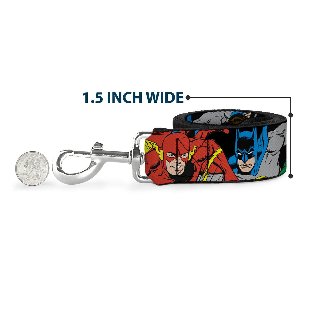 Dog Leash - Justice League Superheroes CLOSE-UP New 