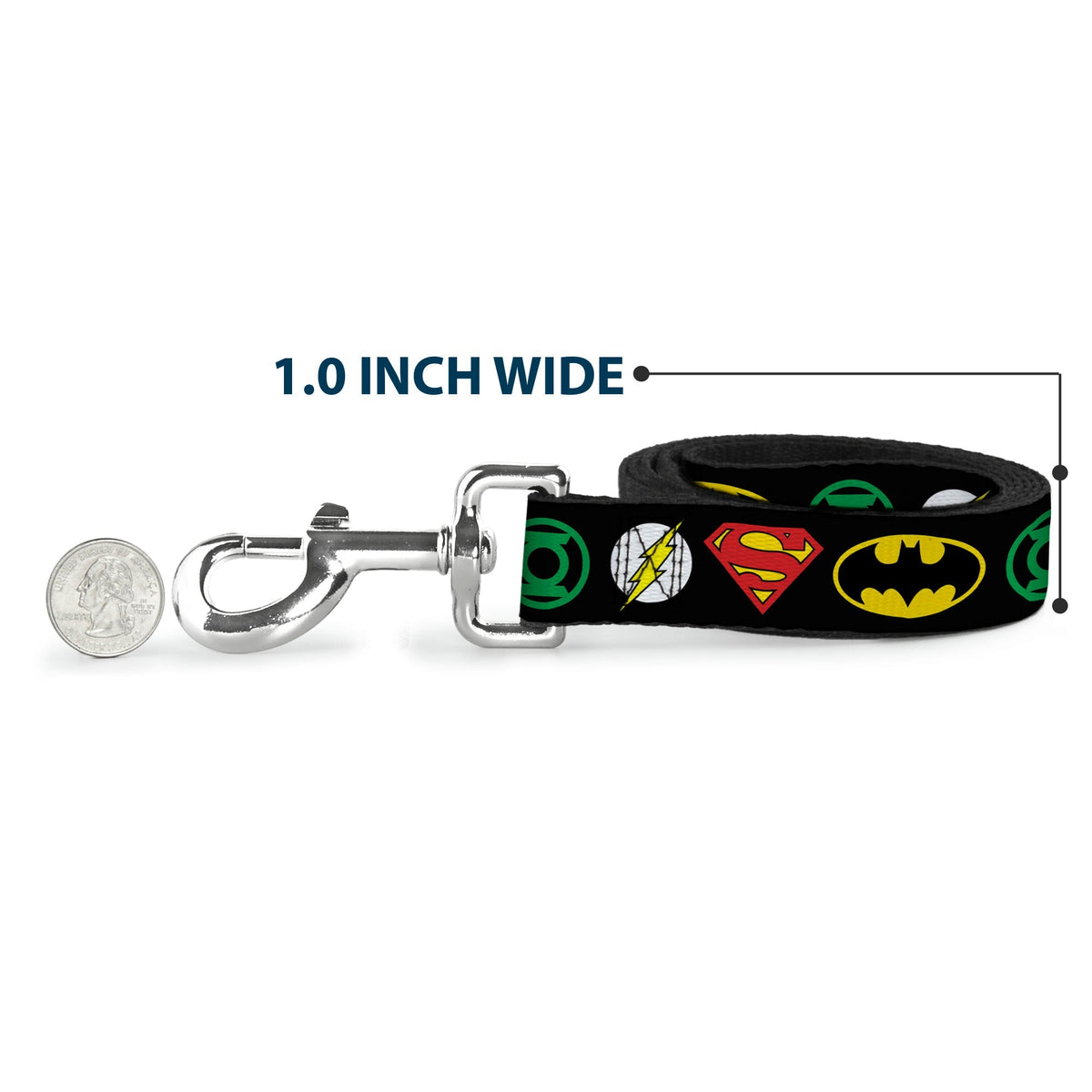 Dog Leash - Justice League Superhero Logos 