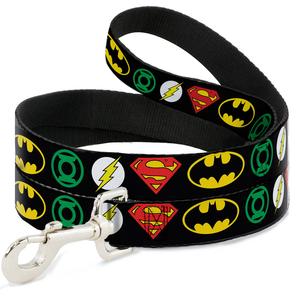Dog Leash - Justice League Superhero Logos 
