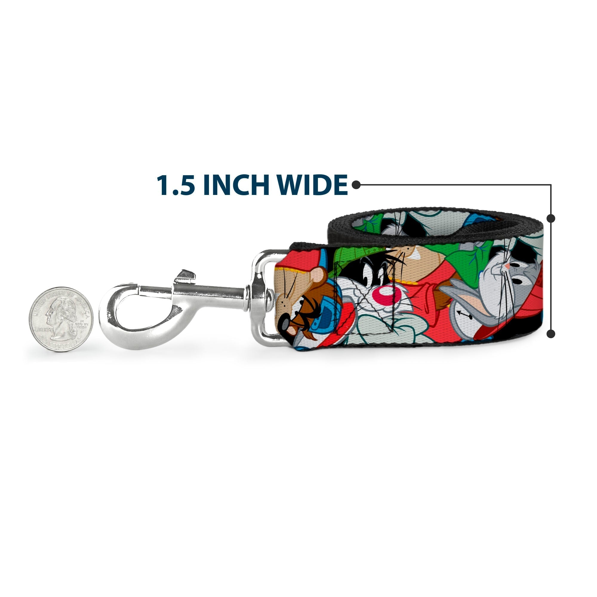 Dog Leash - Looney Tunes 3-B-Boy Stance Character Poses Stacked 