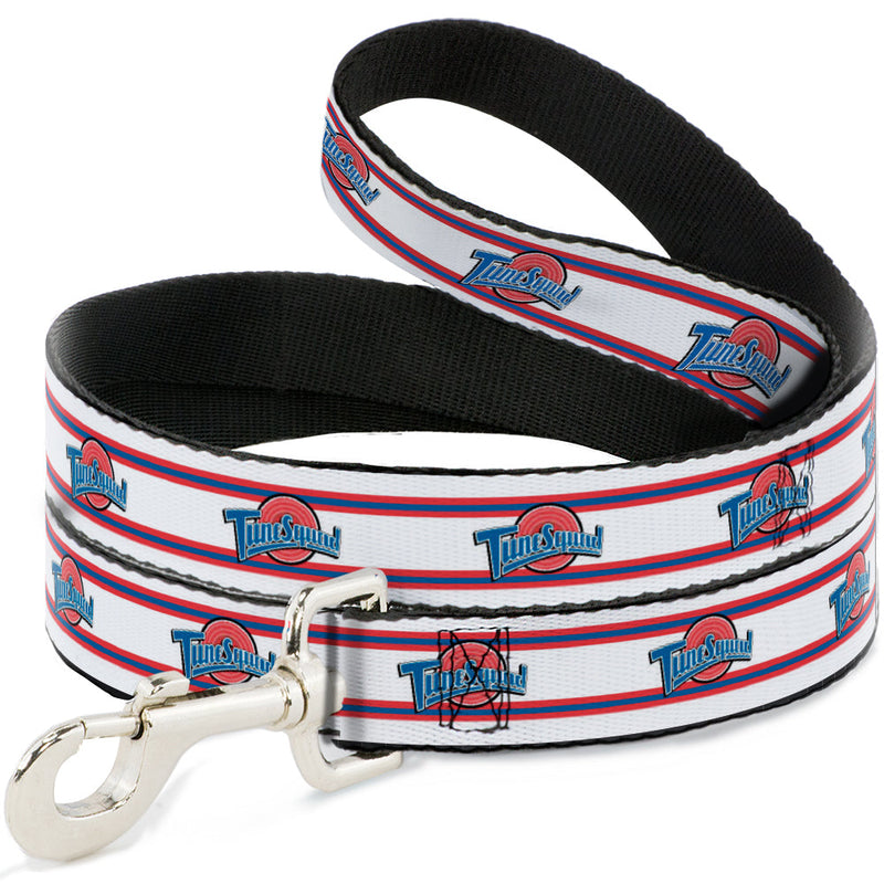 Dog Leash - Space Jam TUNE SQUAD Logo Stripe White/Red/Blue 