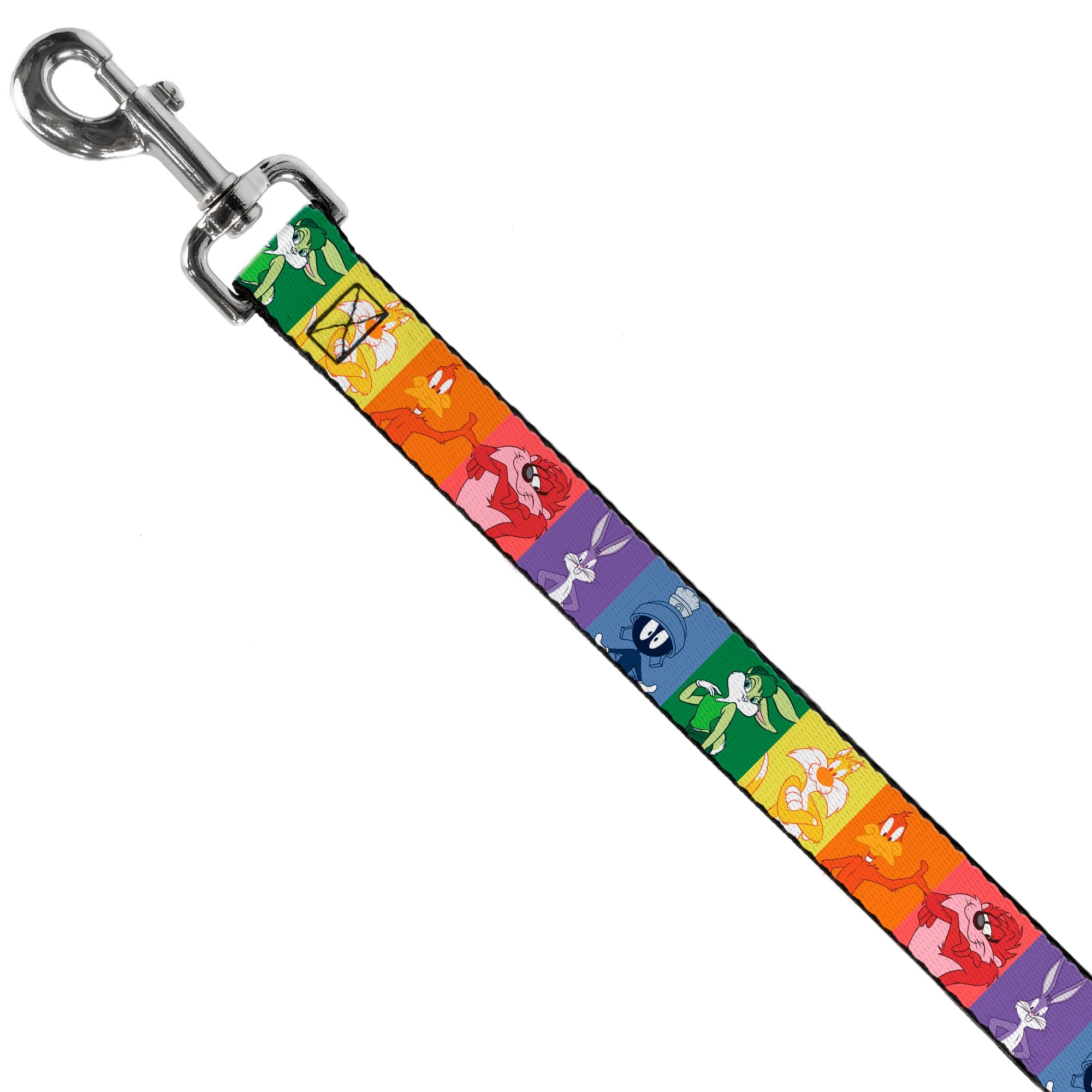 Dog Leash - Looney Tunes 6-Character Pose Pride Blocks Multi Color