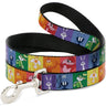 Dog Leash - Looney Tunes 6-Character Pose Pride Blocks Multi Color