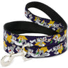 Dog Leash - Bugs Bunny Poses/Stars Navy