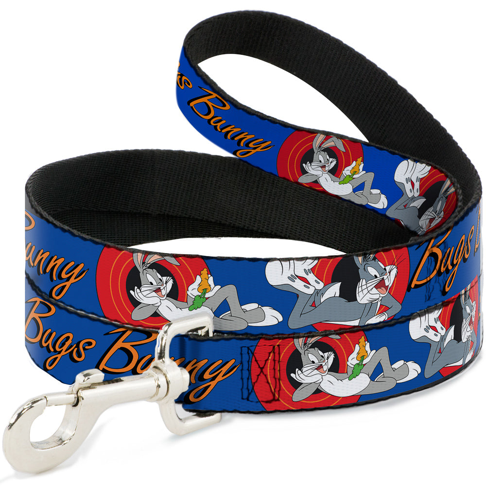 Dog Leash - BUGS BUNNY w/Bugs Poses Blue