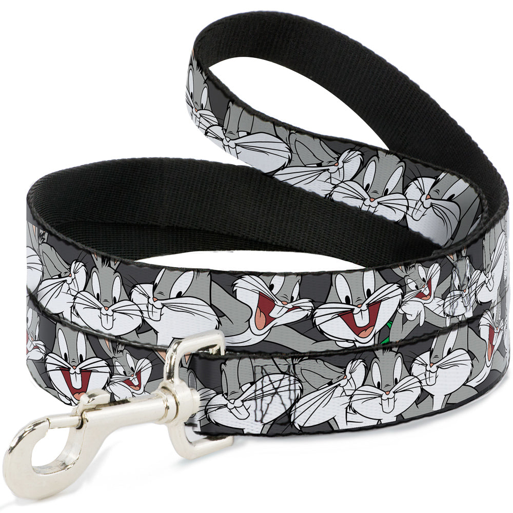 Dog Leash - Bugs Bunny CLOSE-UP Poses Charcoal 