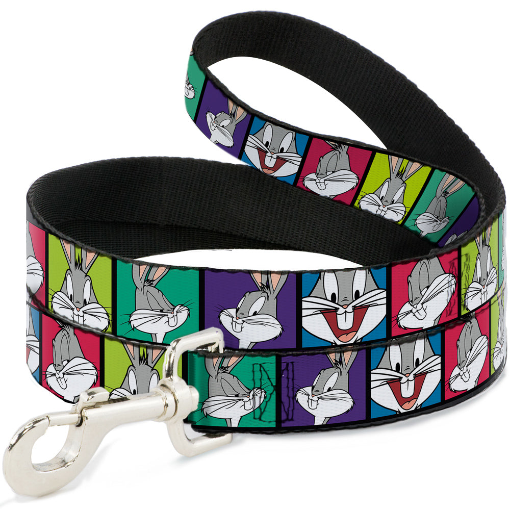 Dog Leash - Bugs Bunny Expression Blocks Multi Color 