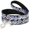 Dog Leash - Bugs Bunny CLOSE-UP Poses Blue