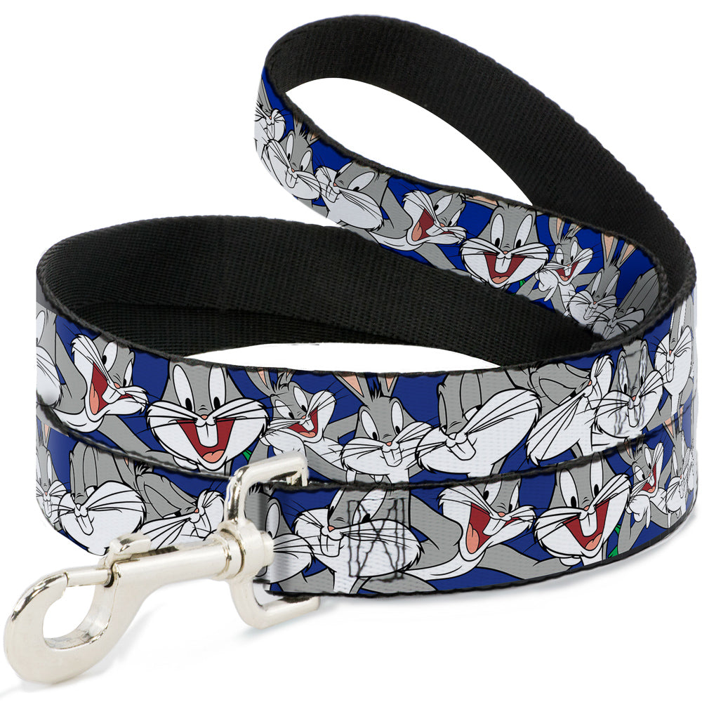 Dog Leash - Bugs Bunny CLOSE-UP Poses Blue 