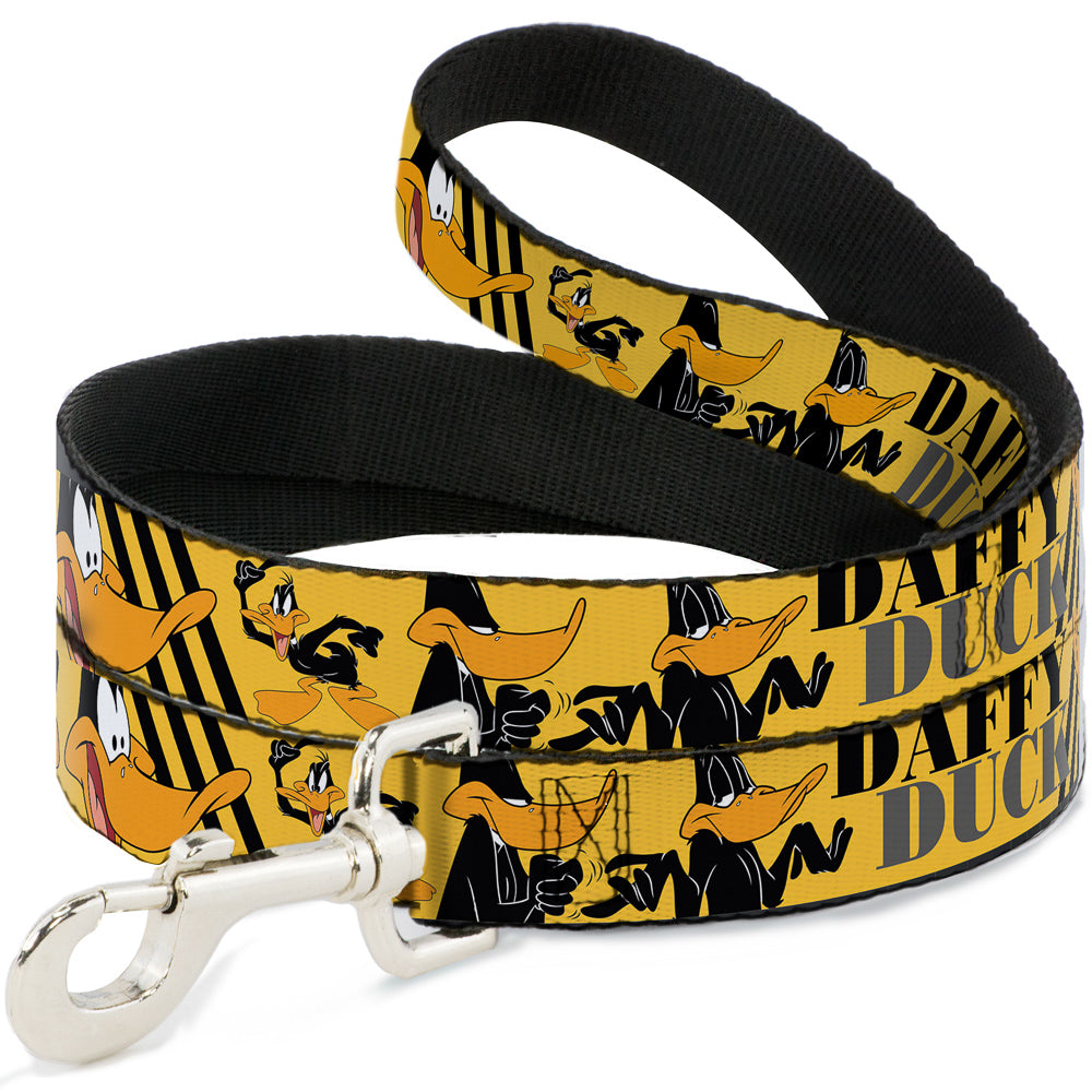 Dog Leash - DAFFY DUCK w/Poses Yellow/Black 