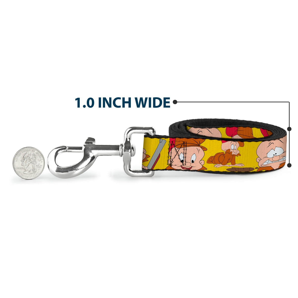 Dog Leash - Elmer Fudd Expressions Yellow 