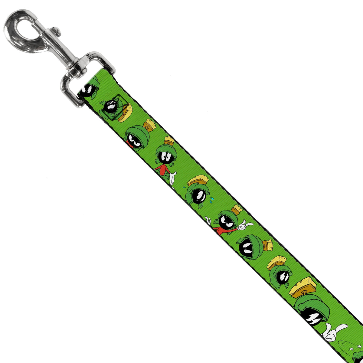 Dog Leash - MARVIN THE MARTIAN w/Poses/Expressions Green 