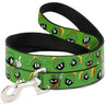 Dog Leash - MARVIN THE MARTIAN w/Poses/Expressions Green